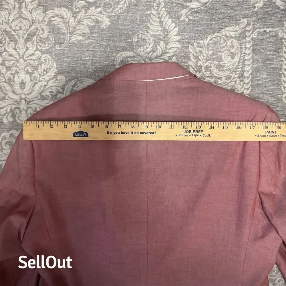 Tommy Hilfiger Men's Pink Blazer Tailored Formal Sport Coat